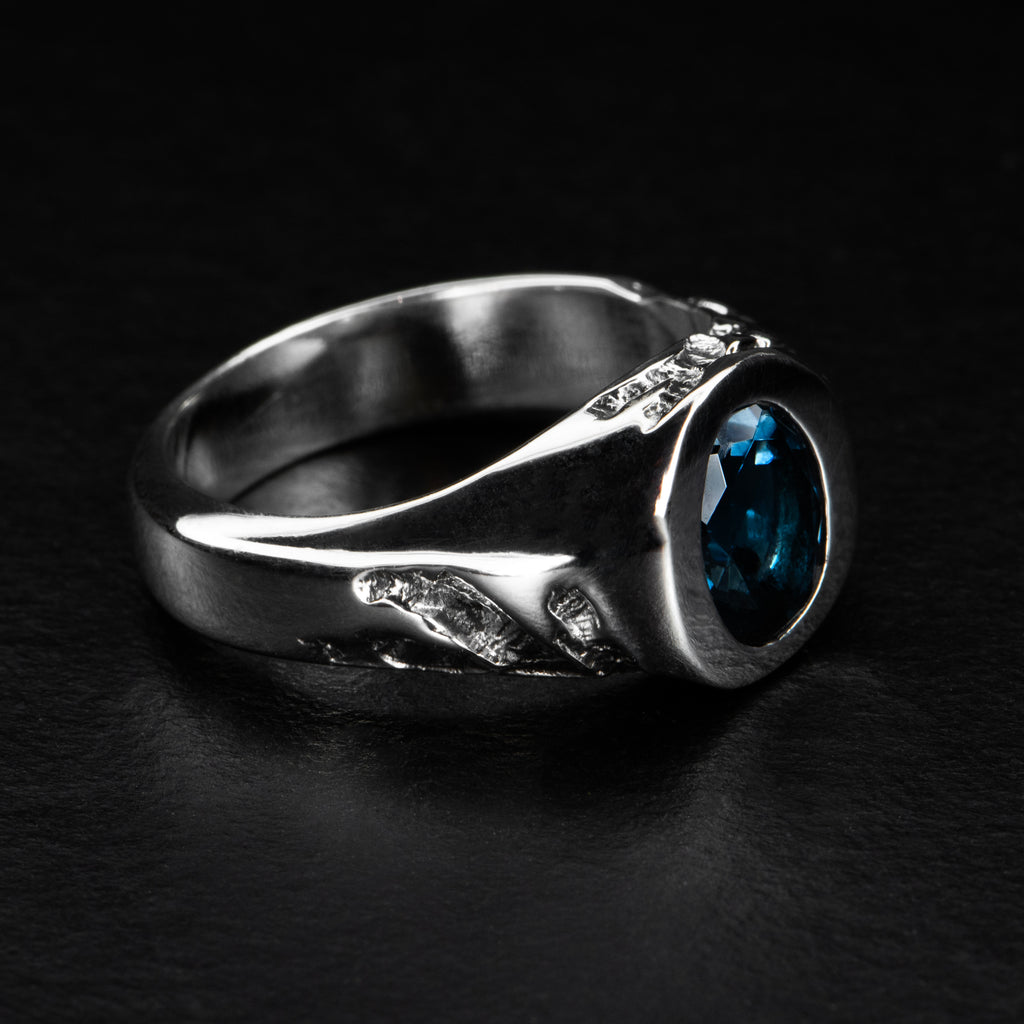 Sapphire Signet Ring | Handmade from AHW Studio